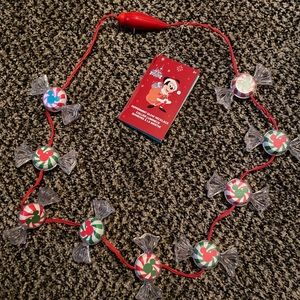 Disney Parks Christmas Peppermint Glow Necklace